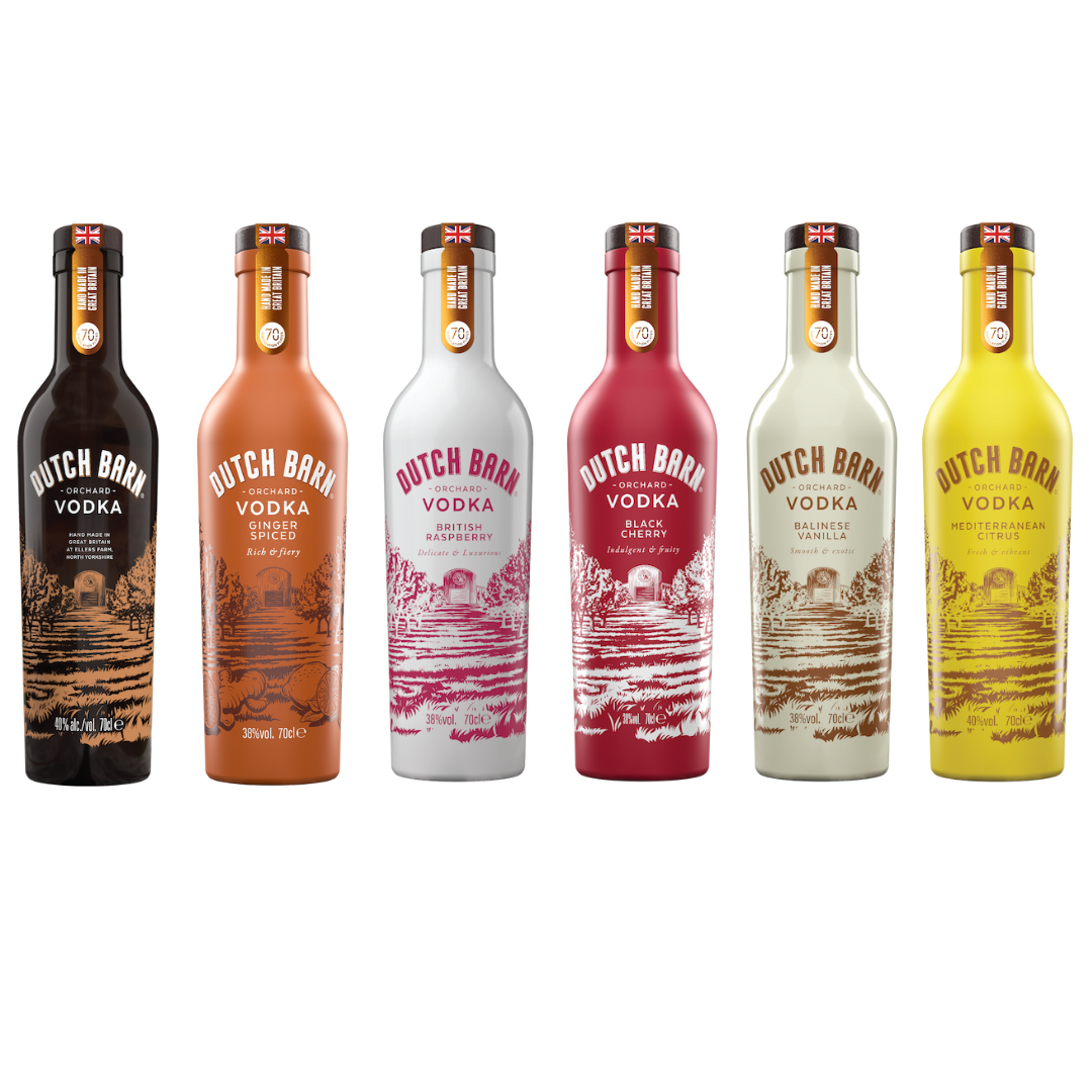 Full Range: Dutch Barn Vodka, Ginger, Raspberry, Cherry, Vanilla & Citrus