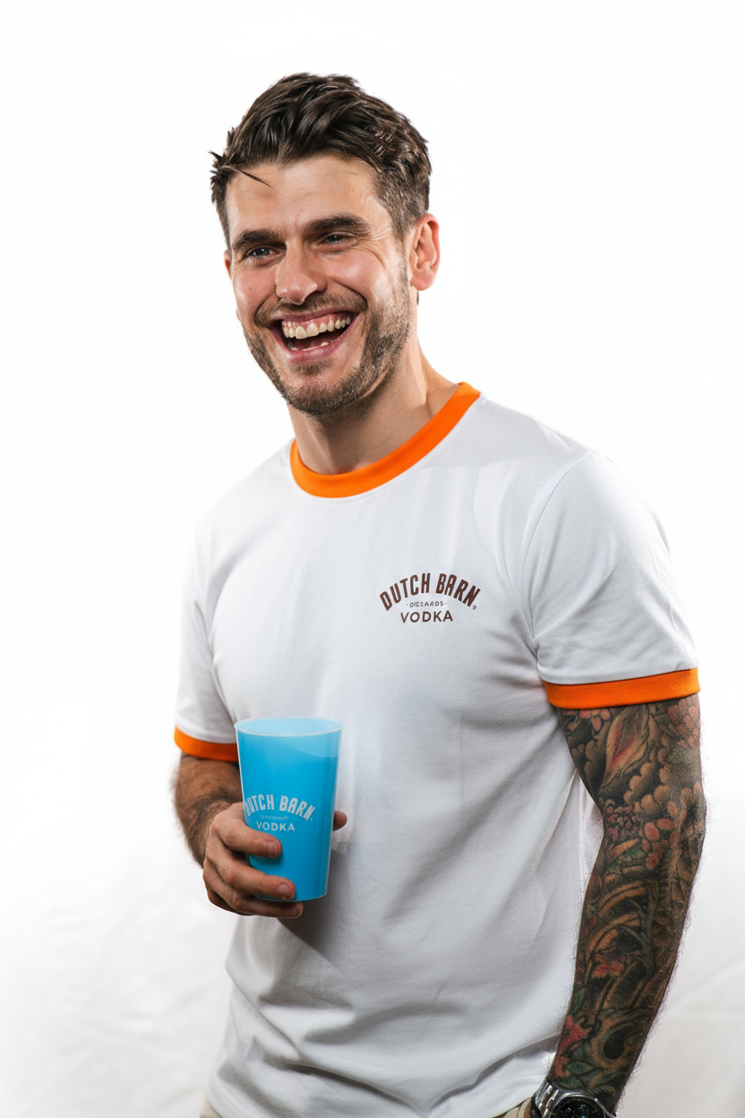 Dutch Barn Vodka Retro Ringer Tee