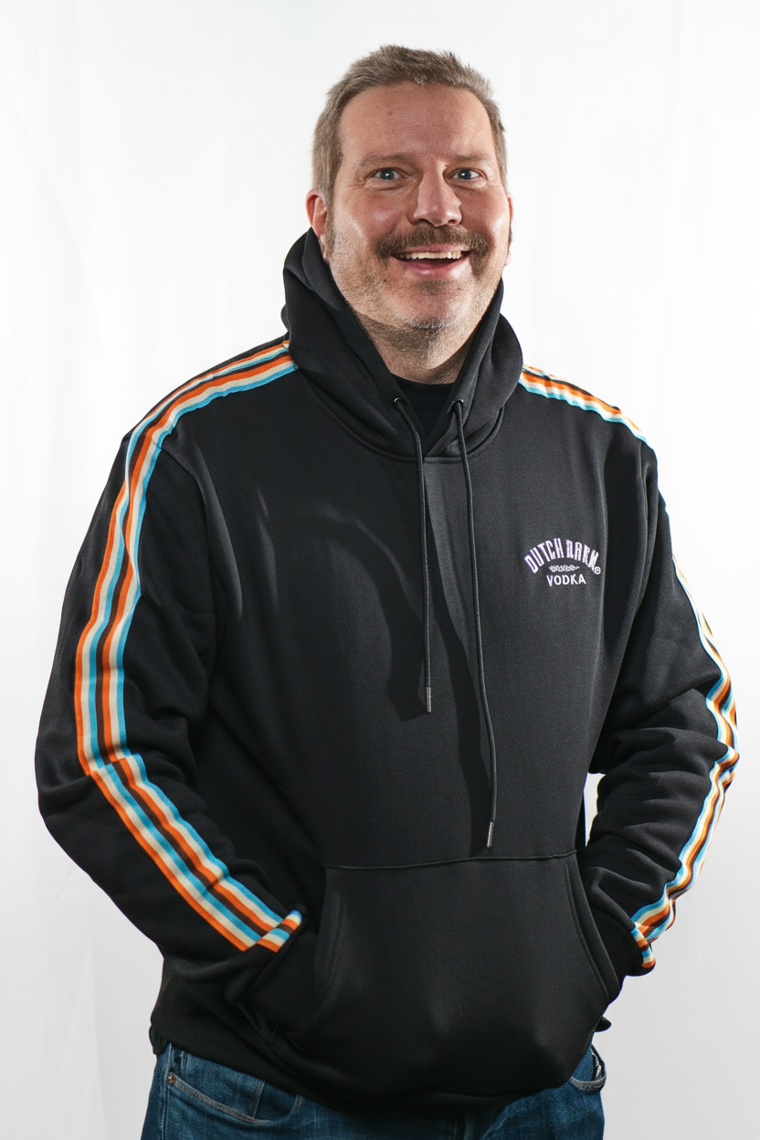 Dutch Barn Vodka Retro Stripe Hoodie